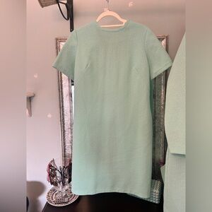 Venezia Mint Textured Short Sleeve Shift Dress